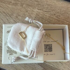 Initial ‘D’ Gold Necklace
